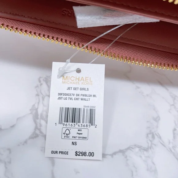 Michael Kors Jet set girls Large Zip Wallet - Picture 2 of 6